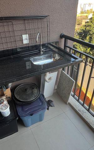 Apartamento à venda com 61m², 2 quartos e 1 vagaSacada