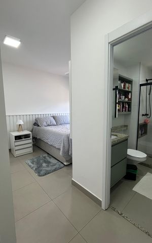 Apartamento à venda com 61m², 2 quartos e 1 vagaBanheiro Suíte 