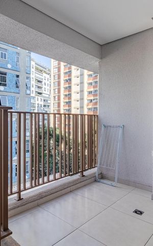 Studio à venda com 27m², 1 quarto e sem vagaVaranda