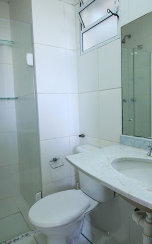 Apartamento à venda com 63m², 3 quartos e 1 vaga Apartamento à venda com 63m², 3 quartos e 1 vagaBanheiro da Suíte