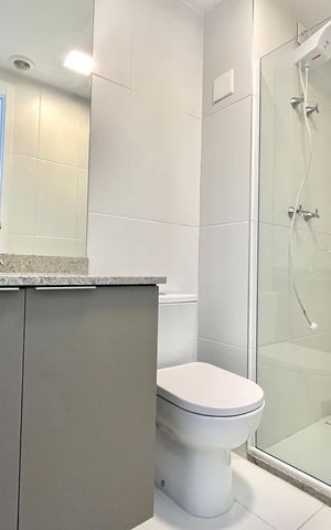 Studio para alugar com 26m², 1 quarto e sem vaga Studio para alugar com 26m², 1 quarto e sem vagaBanheiro