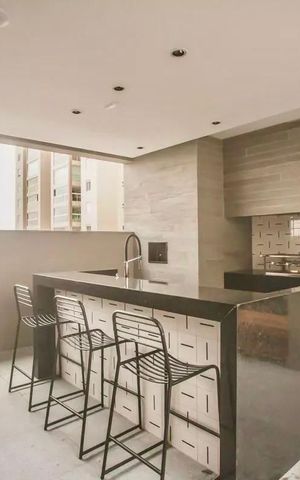 Studio para alugar com 26m², 1 quarto e sem vaga Studio para alugar com 26m², 1 quarto e sem vagaÁrea comum - Churrasqueira