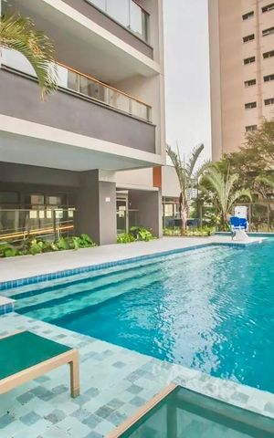 Studio para alugar com 26m², 1 quarto e sem vaga Studio para alugar com 26m², 1 quarto e sem vagaÁrea comum - Piscina