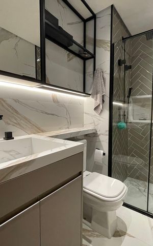 Apartamento à venda com 72m², 2 quartos e 1 vaga Apartamento à venda com 72m², 2 quartos e 1 vagaBanheiro Social