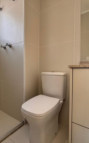 Apartamento à venda com 63m², 1 quarto e 1 vaga Apartamento à venda com 63m², 1 quarto e 1 vagaBanheiro da Suíte