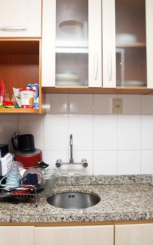 Apartamento à venda com 58m², 2 quartos e sem vagaCozinha e Área de Serviço