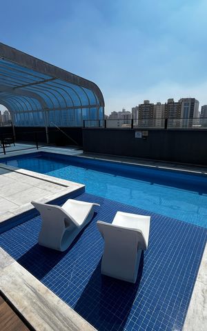 Studio à venda com 26m², 1 quarto e sem vagaÁrea comum - Piscina
