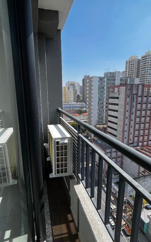 Studio à venda com 26m², 1 quarto e sem vagaVaranda da Sala