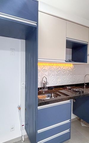 Apartamento à venda com 26m², 1 quarto e sem vaga Apartamento à venda com 26m², 1 quarto e sem vagaCozinha