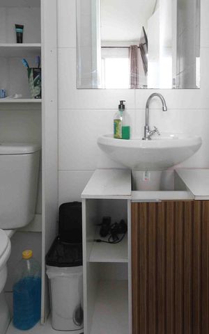 Apartamento à venda com 28m², 1 quarto e sem vaga Apartamento à venda com 28m², 1 quarto e sem vagaBanheiro da Suíte
