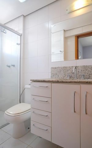 Apartamento para alugar com 123m², 3 quartos e 3 vagasBanheiro da Suíte 1