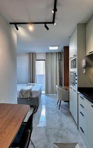 Studio para alugar com 26m², 0 quarto e sem vaga Studio para alugar com 26m², 0 quarto e sem vagaCozinha