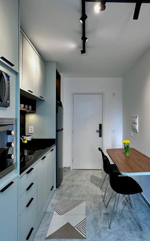 Studio para alugar com 26m², 0 quarto e sem vaga Studio para alugar com 26m², 0 quarto e sem vagaCozinha