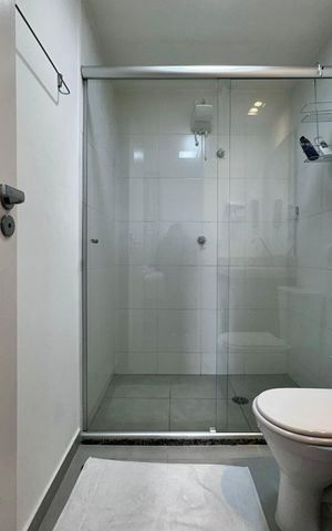 Studio para alugar com 26m², 0 quarto e sem vaga Studio para alugar com 26m², 0 quarto e sem vagaBanheiro