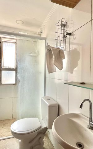 Apartamento à venda com 56m², 2 quartos e 1 vaga Apartamento à venda com 56m², 2 quartos e 1 vagaBanheiro Social