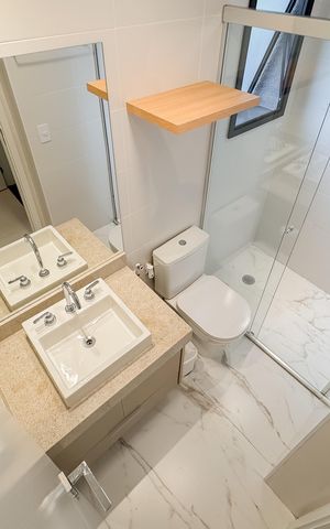 Studio à venda com 24m², 1 quarto e sem vaga Studio à venda com 24m², 1 quarto e sem vagaBanheiro