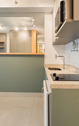 Studio à venda com 24m², 1 quarto e sem vaga Studio à venda com 24m², 1 quarto e sem vagaCozinha