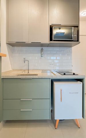 Studio à venda com 24m², 1 quarto e sem vaga Studio à venda com 24m², 1 quarto e sem vagaCozinha