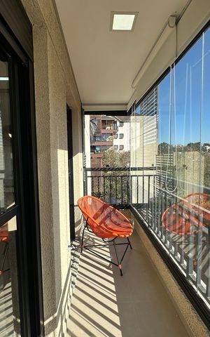 Apartamento para alugar com 41m², 1 quarto e 1 vaga Apartamento para alugar com 41m², 1 quarto e 1 vagaVaranda