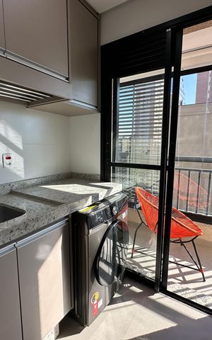 Apartamento para alugar com 41m², 1 quarto e 1 vaga Apartamento para alugar com 41m², 1 quarto e 1 vagaÁrea de Serviço