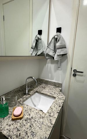 Apartamento para alugar com 41m², 1 quarto e 1 vaga Apartamento para alugar com 41m², 1 quarto e 1 vagaBanheiro