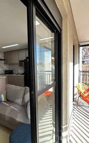 Apartamento para alugar com 41m², 1 quarto e 1 vaga Apartamento para alugar com 41m², 1 quarto e 1 vagaVaranda