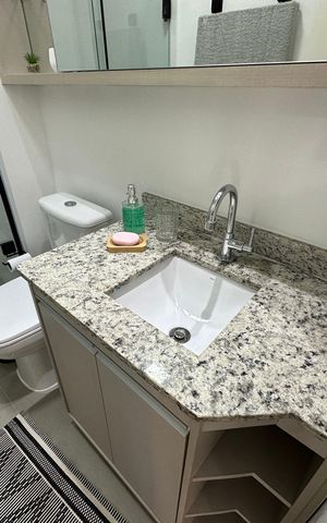 Apartamento para alugar com 41m², 1 quarto e 1 vaga Apartamento para alugar com 41m², 1 quarto e 1 vagaBanheiro