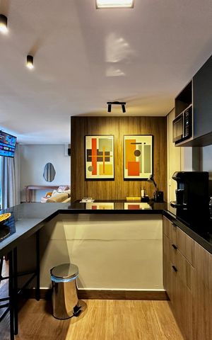 Studio para alugar com 50m², 1 quarto e 1 vaga Studio para alugar com 50m², 1 quarto e 1 vagaCozinha