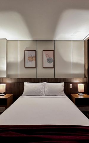Studio para alugar com 50m², 1 quarto e 1 vaga Studio para alugar com 50m², 1 quarto e 1 vagaQuarto
