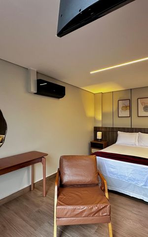 Studio para alugar com 50m², 1 quarto e 1 vaga Studio para alugar com 50m², 1 quarto e 1 vagaQuarto