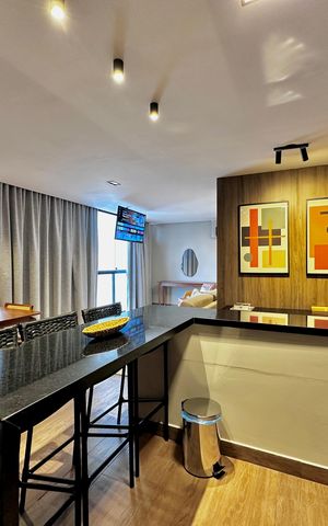 Studio para alugar com 50m², 1 quarto e 1 vaga Studio para alugar com 50m², 1 quarto e 1 vagaCozinha