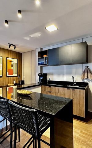 Studio para alugar com 50m², 1 quarto e 1 vaga Studio para alugar com 50m², 1 quarto e 1 vagaCozinha