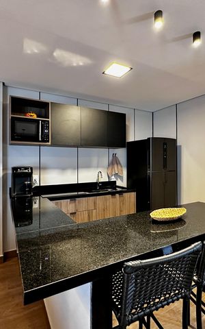 Studio para alugar com 50m², 1 quarto e 1 vaga Studio para alugar com 50m², 1 quarto e 1 vagaCozinha