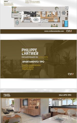 Apartamento à venda com 256m², 4 quartos e 3 vagas