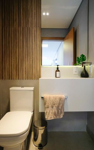 Casa à venda com 183m², 3 quartos e 2 vagasLavabo da área gourmet