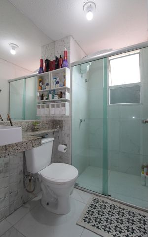 Apartamento à venda com 43m², 2 quartos e 1 vagaBanheiro Social