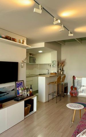 Apartamento para alugar com 60m², 1 quarto e 1 vaga Apartamento para alugar com 60m², 1 quarto e 1 vagaSala
