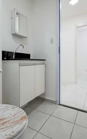 Apartamento à venda com 26m², 1 quarto e sem vaga Apartamento à venda com 26m², 1 quarto e sem vagaBanheiro