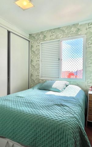 Apartamento à venda com 84m², 3 quartos e 2 vagas Apartamento à venda com 84m², 3 quartos e 2 vagasQuarto 2