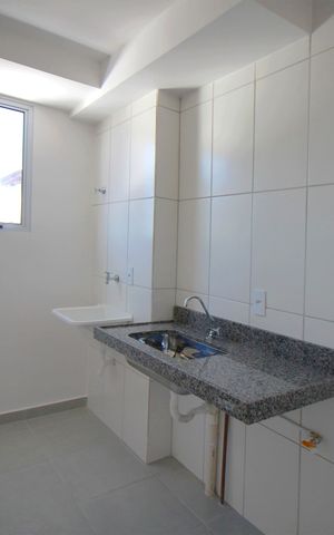 Apartamento à venda com 46m², 2 quartos e 1 vagaCozinha e Área de Serviço