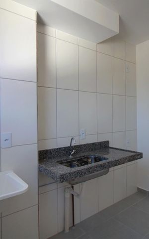 Apartamento à venda com 46m², 2 quartos e 1 vagaCozinha e Área de Serviço
