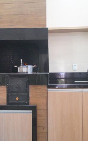 Casa de condomínio à venda com 100m², 2 quartos e 1 vagaChurrasqueira