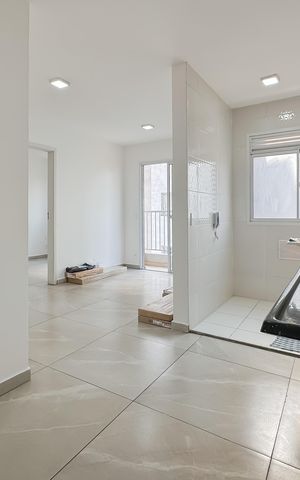 Apartamento à venda com 37m², 2 quartos e 1 vaga Apartamento à venda com 37m², 2 quartos e 1 vagaCozinha e Área de Serviço