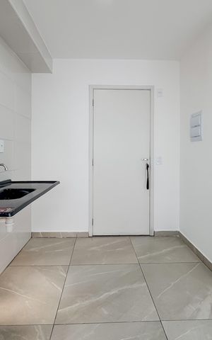 Apartamento à venda com 37m², 2 quartos e 1 vaga Apartamento à venda com 37m², 2 quartos e 1 vagaCozinha e Área de Serviço