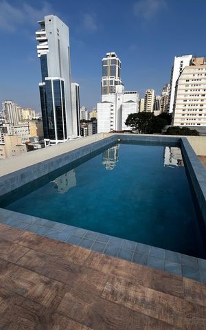 Apartamento à venda com 33m², 1 quarto e 1 vagaÁrea comum - Piscina