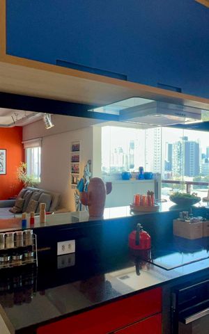Apartamento à venda com 60m², 1 quarto e 2 vagas Apartamento à venda com 60m², 1 quarto e 2 vagasSala/Cozinha