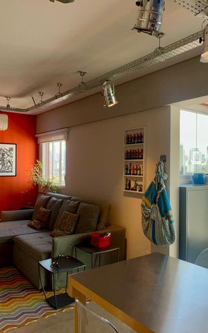 Apartamento à venda com 60m², 1 quarto e 2 vagas Apartamento à venda com 60m², 1 quarto e 2 vagasSala/Cozinha