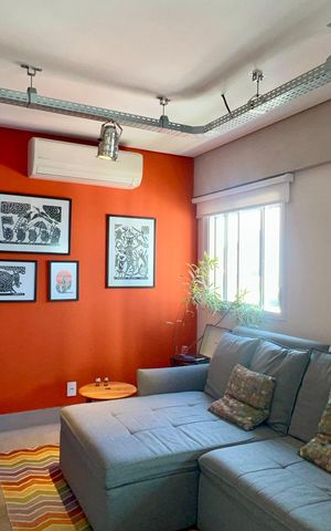 Apartamento à venda com 60m², 1 quarto e 2 vagas Apartamento à venda com 60m², 1 quarto e 2 vagasSala/Cozinha