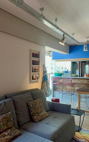 Apartamento à venda com 60m², 1 quarto e 2 vagas Apartamento à venda com 60m², 1 quarto e 2 vagasSala/Cozinha
