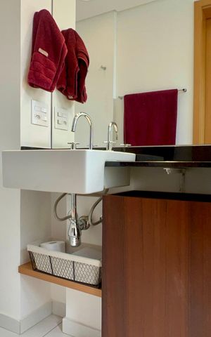 Apartamento à venda com 60m², 1 quarto e 2 vagas Apartamento à venda com 60m², 1 quarto e 2 vagasBanheiro da Suíte